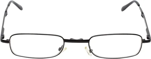 Vista 2 de Calabria 308 gafas de lectura plegables +0.50 negro hombres mujeres delgado plegable bolsillo lector resorte bisagra gafas compacto w/caso