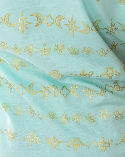 Vista 4 de Disney Aladdin Jasmine Sketch with Gold Design Accents - Camiseta para niña