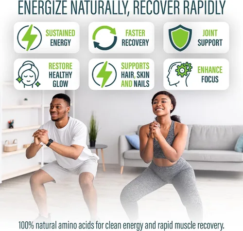 Vista 3 de vimulti Suplemento de aminoácidos naturales antienvejecimiento para mayor longevidad – Apoya la salud inmunológica, aumento de energía, tono de piel