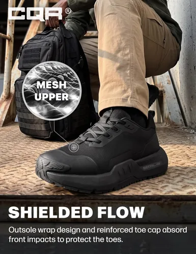 Vista 7 de CQR Men's Tactical Combat Hiking Boots Raptor Negro