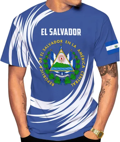Vista 25 de Camisa personalizada de El Salvador Camiseta personalizada con la bandera de El Salvador para hombres, mujeres, regalo del orgullo salvadoreño de El