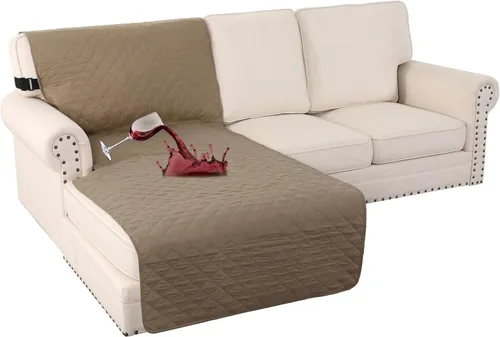 Vista 69 de Turquoize Funda 100 % impermeable para sillón de ala, protector de sofá, triple antideslizante, protector de muebles para mascotas, niños, perros
