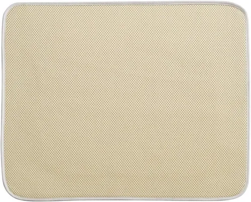 Vista 5 de InterDesign iDry – tapete para encimera de cocina, mini, absorbente, para secado de platos, Mocha, M Absorbent