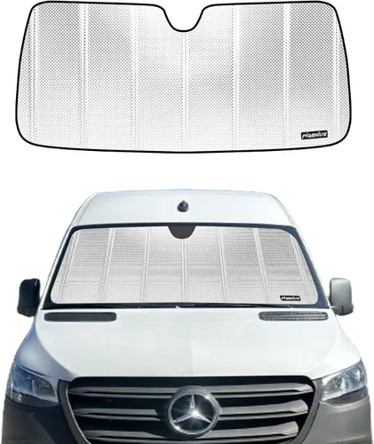 Vista 8 de Parasol para parabrisas para Mercedes-Benz Sprinter 2007-2025 - Parasol personalizado para ventana delantera, protección
