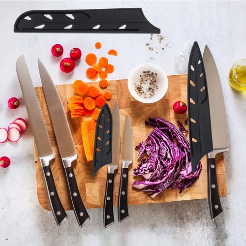 Vista 8 de PATIKIL Fundas de plástico para cuchillos de chef de 8 pulgadas, paquete de 2 cuchillos, protector de cuchillos, protector de cuchillas, funda
