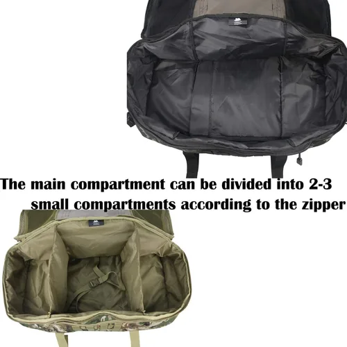Vista 5 de Greencity Bolsa de lona de viaje para fin de semana, bolsa de noche impermeable, pequeña, grande para hombres y mujeres, 25L 42L 68L, Camo Negro