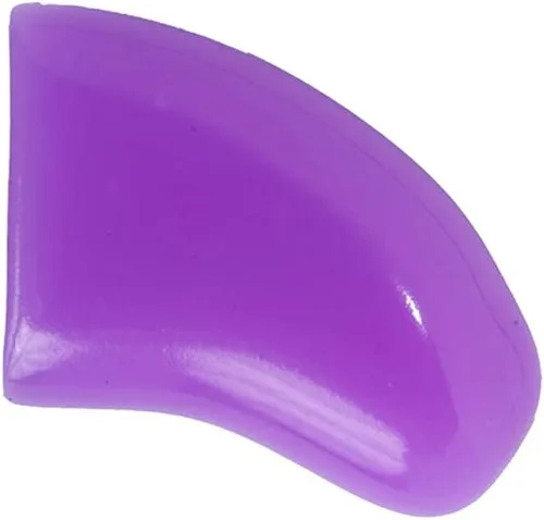 Vista 2 de Tapas de uñas suaves para garras de perro, color morado, talla XS