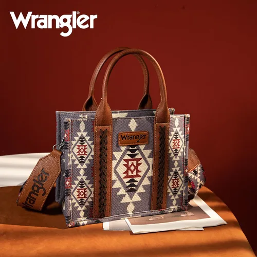 Vista 3 de Wrangler - Cartera para tarjetas de crédito para mujer, estilo bohemio, azteca, con bolsillo con cremallera