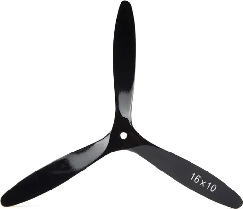 Vista 2 de Hélice RC de 3 cuchillas 16 × 10 Hélice de avión RC de madera de haya para avión de motor de gasolina