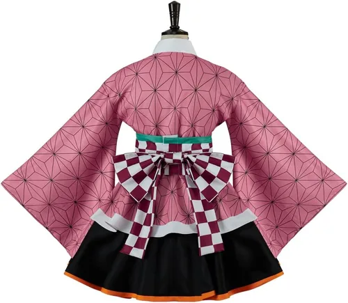 Vista 4 de ZIXUN Hashibira Inosuke - Disfraz de kimono para mujer