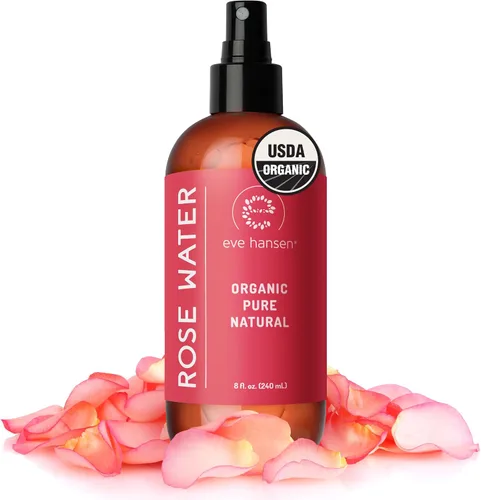 Vista 9 de Eve Hansen Spray de agua de rosas orgánico – Bruma pura de agua de rosas para hidratación y brillo refrescante Tónico facial y spray de ajuste
