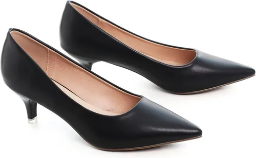 Vista 4 de Stunner Zapatos de tacón bajo con punta puntiaguda de moda clásica para mujer