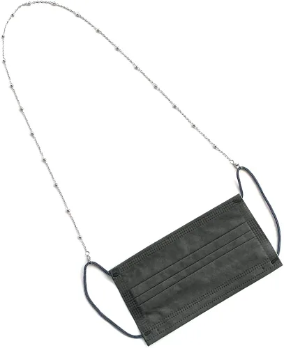 Vista 5 de Cadena de gafas para mujer con cuentas retenedor máscara titular de cristal de lectura collar cordón
