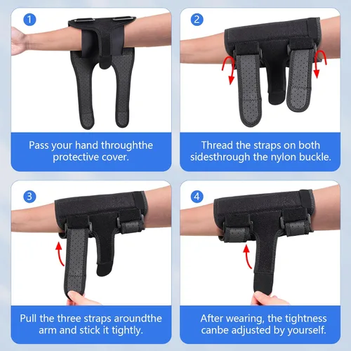 Vista 6 de Cozyhealth Codera cómoda para dormir por la noche, síndrome del túnel cubital, atrapamiento del nervio cubital con inmovilizador de manga