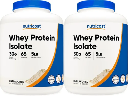 Vista 13 de Nutricost Polvo aislado de proteína de suero (masa de pastel, 2 libras)