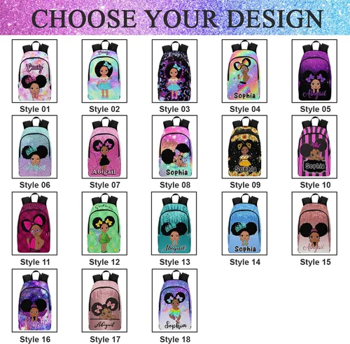 Vista 43 de Texto personalizado Elefante desgaste gafas mochila mochila mochila casual Daypack bolsa para mamá niñas, color86-4, Mochilas Daypack