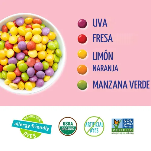 Vista 5 de YumEarth Organic Giggles - Caramelos masticables aptos para alérgicos