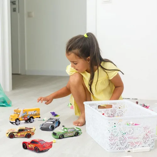 Vista 6 de Coches de juguete de carreras de fundición a presión, material de aleación de seguridad para niños, caja de color de belleza para tu hijo, regalos