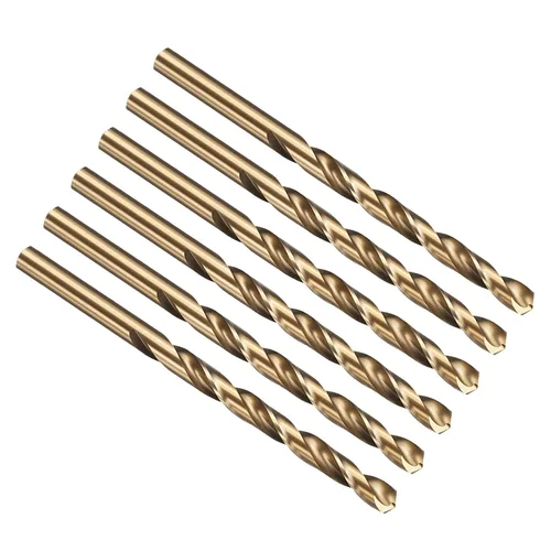 Vista 244 de PATIKIL Broca Jobber de 0.039 in, vástago recto M35 cobalto 5% acero de alta velocidad 135° acabado dorado para metal duro de acero inoxidable - 2