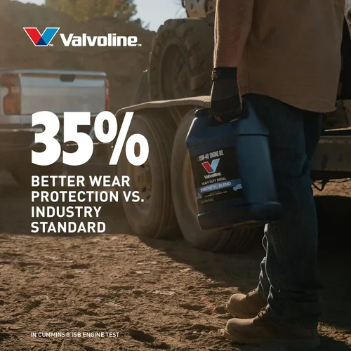 Vista 6 de Valvoline Mezcla sintética de alta resistencia 15W-40, aceite de motor diésel, cubeta de 2.5 galones