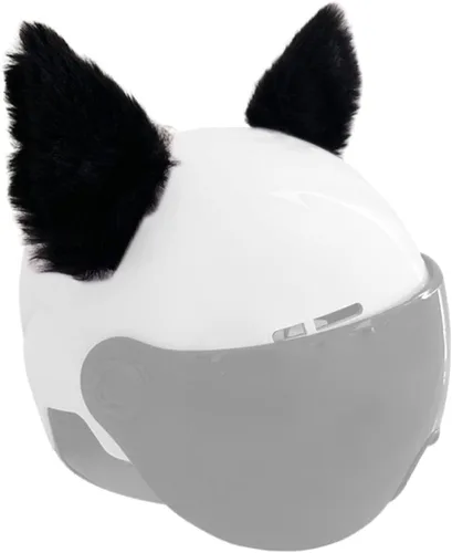 Vista 9 de Orejas de gato para casco, orejas de felpa, accesorio adhesivo para casco para bicicleta, motocicleta, superficies lisas, decoración de cascos