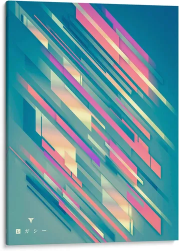Vista 5 de Canvas Lab LEGACY by Nix 11 x 15 in Fine Art Framed Print, Frame Color: Black, With Mat Abstract, Colorful, Patterns, Modern, Geometric