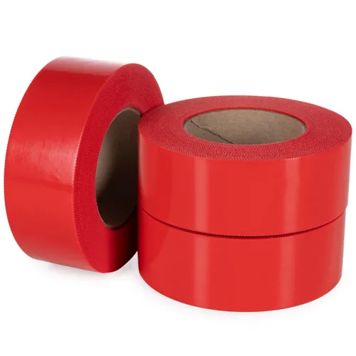 Vista 13 de IDL Packaging Cinta de estuco roja de 2 pulgadas x 60 yardas, 1 rollo, resistente – 60 días de larga duración – Se quita sin dejar rastro