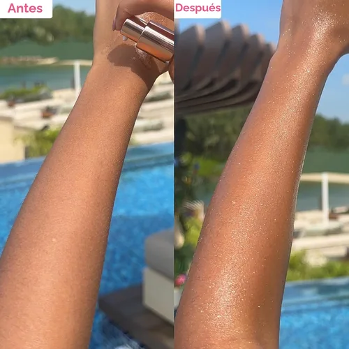 Vista 5 de Coco & Eve Aceite corporal antioxidante Glow Shimmer - Iluminador ligero de piel con minerales perlados, purpurina natural, antioxidantes