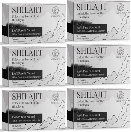 Vista 8 de Shilajit Tablets 1000 MG, 100% orgánico del Himalaya, suplemento Shilajit rico en ácido fúlvico y más de 85 minerales traza para hombres y mujeres
