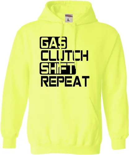 Vista 17 de Go All Out Sudadera con capucha Gas Clutch Shift Repeat para hombre y mujer