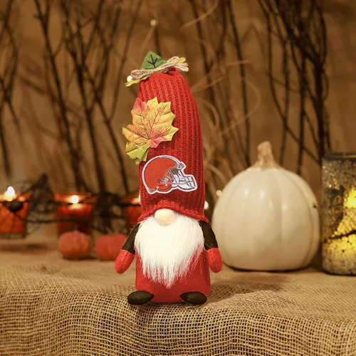 Vista 5 de FOCO NFL Unisex-Adult NFL Team Logo Mixed Harvest Stuffed Figure 10" Plush Gnome