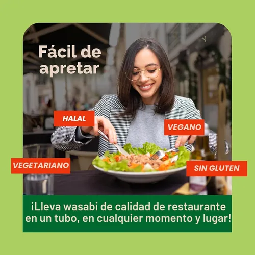 Vista 8 de Wasabi-O Pasta de wasabi premium en tubo, 1.52 onzas