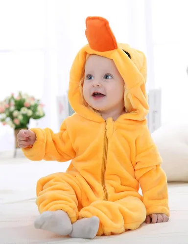 Vista 2 de COSLAND Disfraz unisex de franela para bebés y niños pequeños