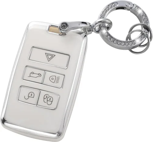 Vista 25 de YO&YOYE Funda para Llavero de TPU con Anillo para Llaves