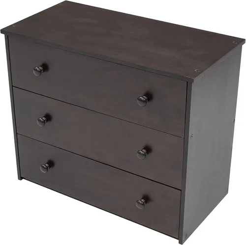 Vista 8 de Base de cama baja de madera con escritorio portátil rodante, cama alta individual con armario abierto y cajones, cama baja con estante para niños