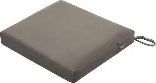 Vista 25 de Classic Accessories Ravenna - Cojín rectangular para asiento de patio, Gris topo oscuro