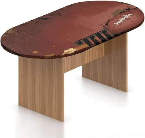 Vista 14 de Mantel ovalado ajustable para mesa de patio, con bordes elásticos occidentales, de poliéster, estampado tradicional de vagón, se adapta a mesas