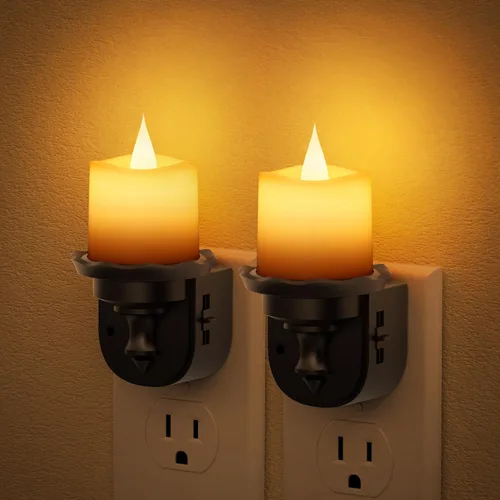 Vista 19 de JandCase Luces nocturnas enchufables a la pared, proyector de estrellas, luz nocturna de galaxia automática 3CCT, enchufe con sensor de luz