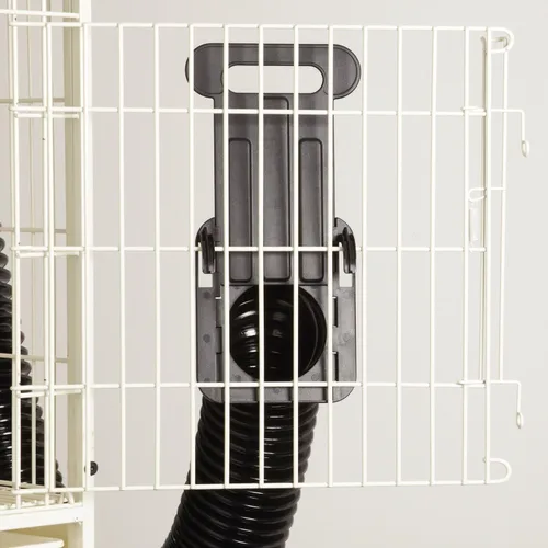 Vista 2 de Master Equipment Force Cage - Secador de jaula con kit de accesorios de 3 mangueras para mascotas, color azul