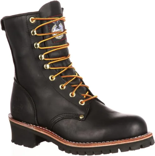 Vista 5 de Georgia Boot Botas de trabajo de leñador para hombre Negro