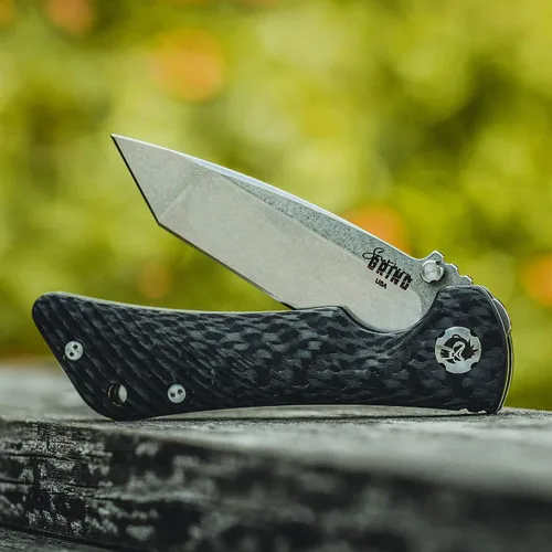Vista 4 de Southern Grind Cuchillo plegable Spider Monkey Tanto con mango de fibra de carbono
