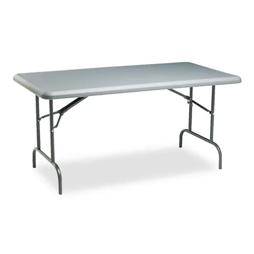Vista 5 de Iceberg 65213 Mesa plegable industrial indestructable, 30" x 60", granito platino, 2000 libras. Capacidad Platinado