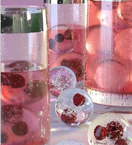 Vista 3 de Fabricante negro de la bola de hielo del silicón del molde del hielo de la esfera del silicón de 4 cavidades