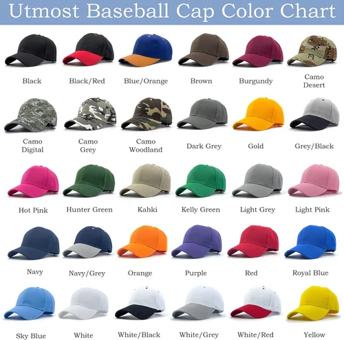Vista 5 de Utmost Gorra de béisbol estructurada con cierre ajustable - Sombrero de rendimiento para actividades al aire libre y bordado personalizado