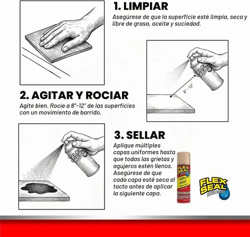Vista 6 de Sellador líquido de goma en una lata Flex Seal Colors, de As seen on TV, 14 onzas., FSTANR20