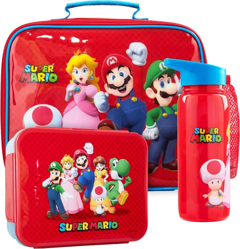 Vista 8 de Get Trend Pokemon - Lonchera aislada de 3 piezas, con caja Bento reutilizable y botella de agua de 21.6 onzas líquidas sin BPA con pajilla, lonchera