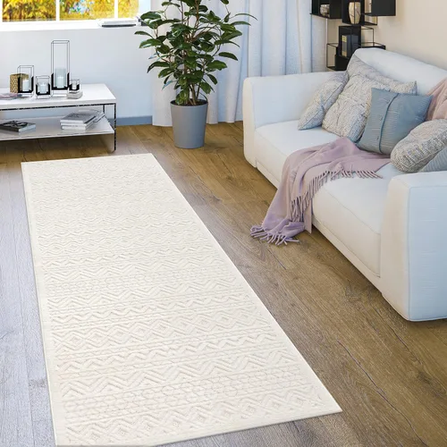 Vista 38 de Paco Home Alfombra para interiores y exteriores con patrón geométrico enrejado en antracita, tamaño: 2' x 3'3