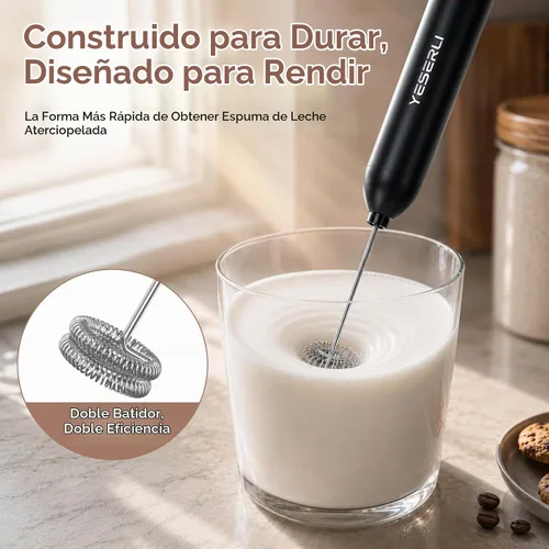 Vista 3 de Espumador de leche recargable Batería de mano 2000mAh