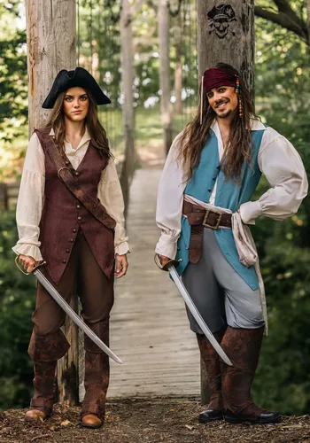 Vista 6 de Disfraz de Piratas del Caribe de Disney de Elizabeth Swann