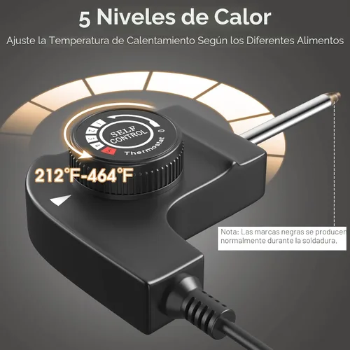 Vista 5 de Plancha eléctrica extra grande de 35 pulgadas, superficies